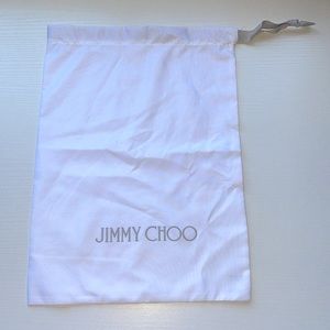 Jimmy Choo white dustbag ✨